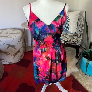 Amanda U. Vibrant Mini Dress
